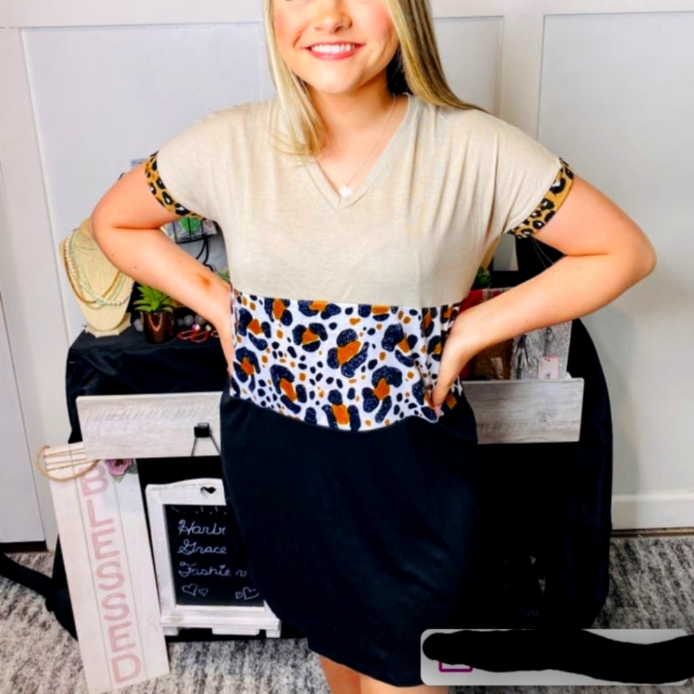 Leopard boutique dress